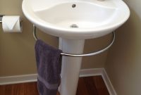 Guest Bath New American Standard Pedestal Sink With Towel Bar And with regard to measurements 2448 X 3264
