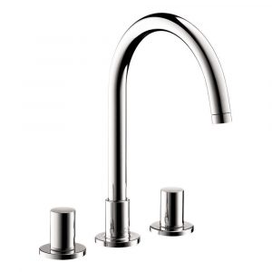 Hansgrohe 38053001 Axor Uno Widespread 2 Handle High Arc Bathroom within size 1000 X 1000