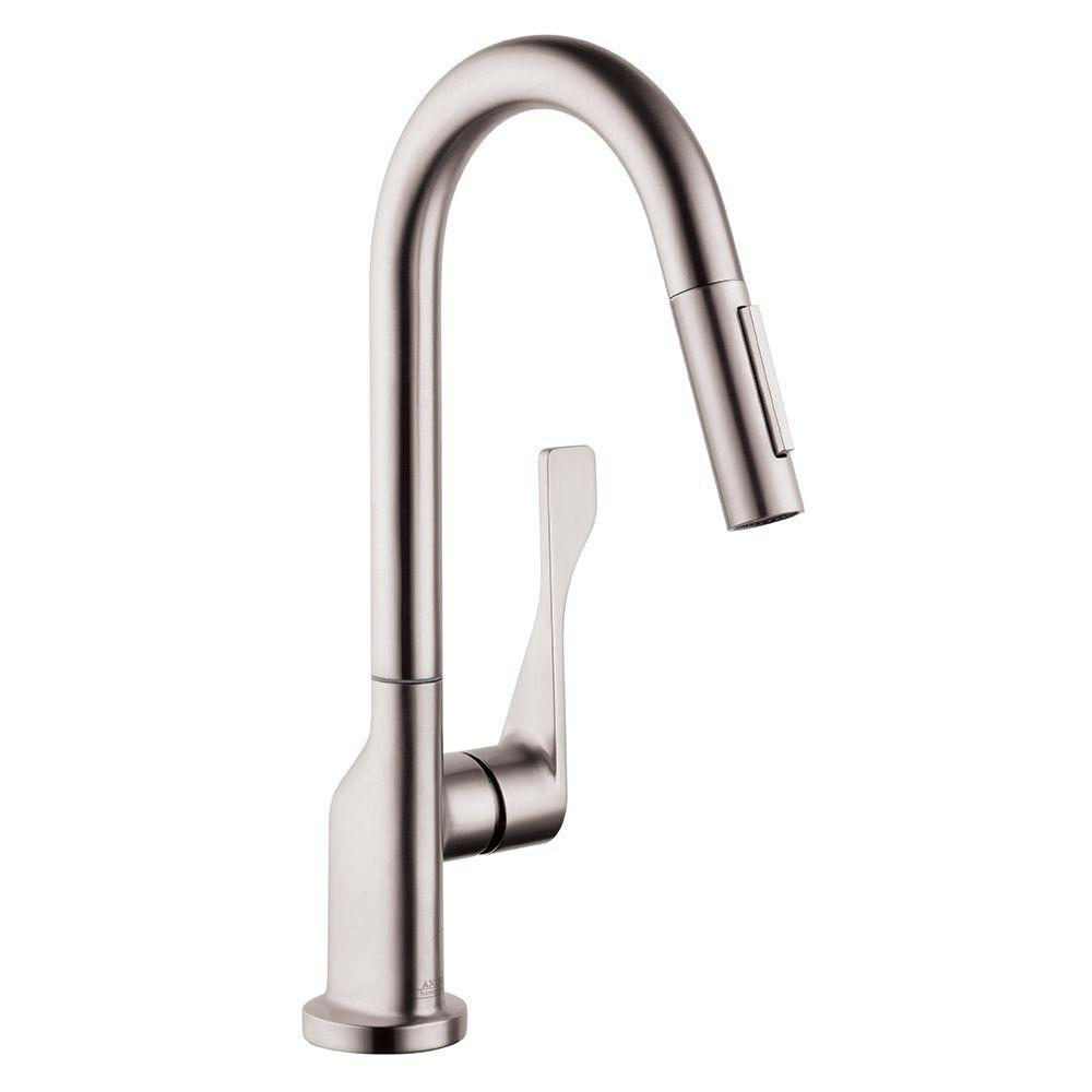 Hansgrohe Axor Citterio Prep Single Handle Pull Down Sprayer Kitchen within sizing 1000 X 1000