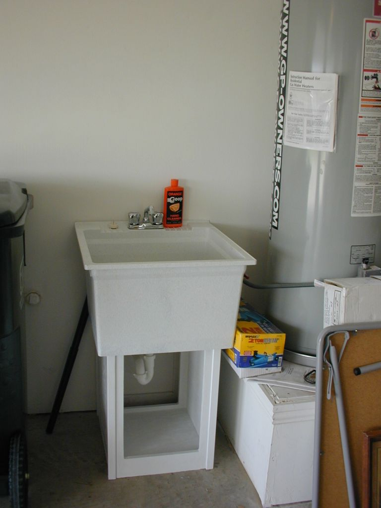 Installing A Sink In Garage Ideas Advice The Garage Journal Board regarding dimensions 768 X 1024