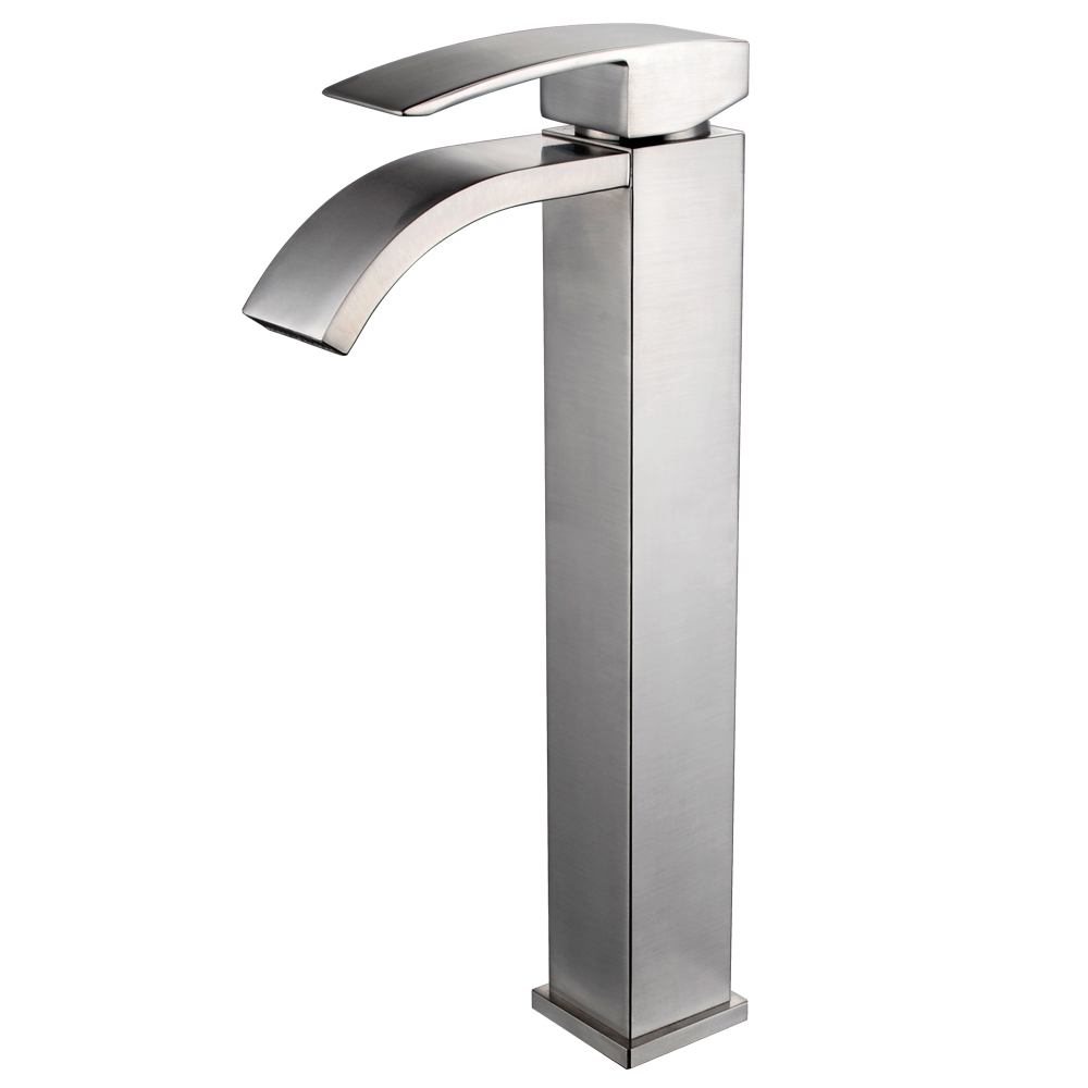 Kes Lead Free Brass Bathroom Sink Faucet Single Handle Waterfall inside proportions 1000 X 1000