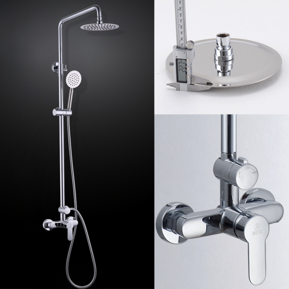 Kes X6008b Bathroom Brass Shower Faucet With Slide Bar Hand Shower throughout proportions 1000 X 1000