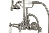 Kingston Brass 3 Handle Claw Foot Tub Faucet With Handshower In for dimensions 1000 X 1000