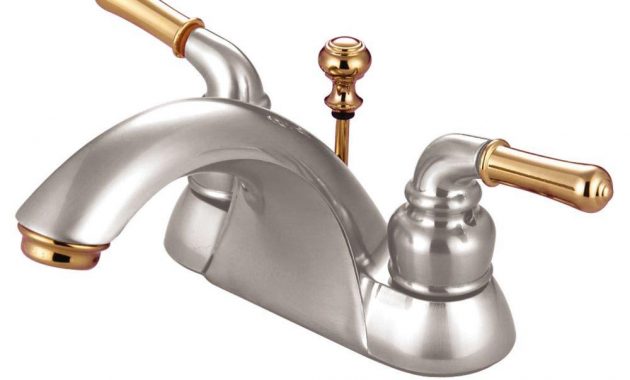 Kingston Brass 4 In Centerset 2 Handle Bathroom Faucet In Satin with proportions 1000 X 1000