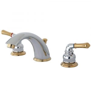 Kingston Brass 8 In Widespread 2 Handle Mid Arc Bathroom Faucet In throughout sizing 1000 X 1000