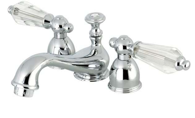 Kingston Brass Crystal 4 In Minispread 2 Handle Low Arc Bathroom with regard to size 1000 X 1000