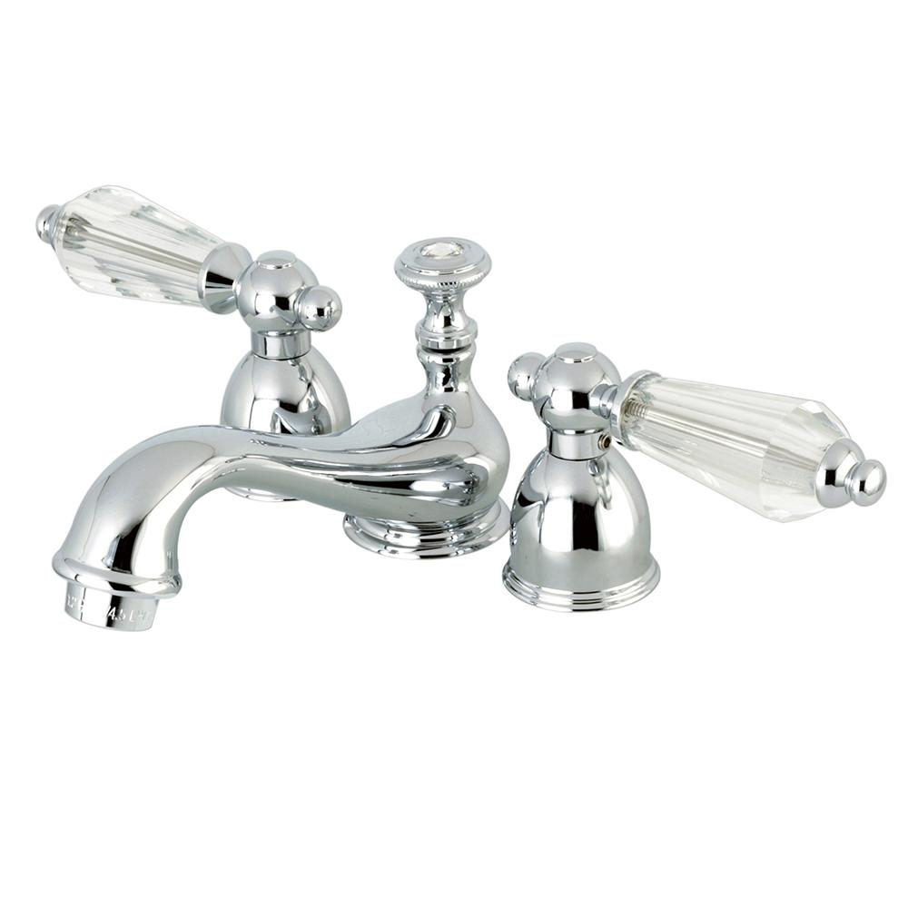 Kingston Brass Crystal 4 In Minispread 2 Handle Low Arc Bathroom with regard to size 1000 X 1000