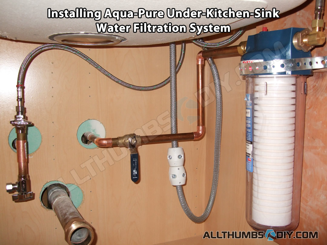 hooking up water lines to kitchen sink