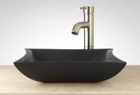 Mauna Lava Stone Square Vessel Sink Bathroom inside measurements 1500 X 1500