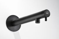 Mb278 Wall Mounted Faucet In Black Steel Mgs Black Bath pertaining to sizing 3744 X 5616