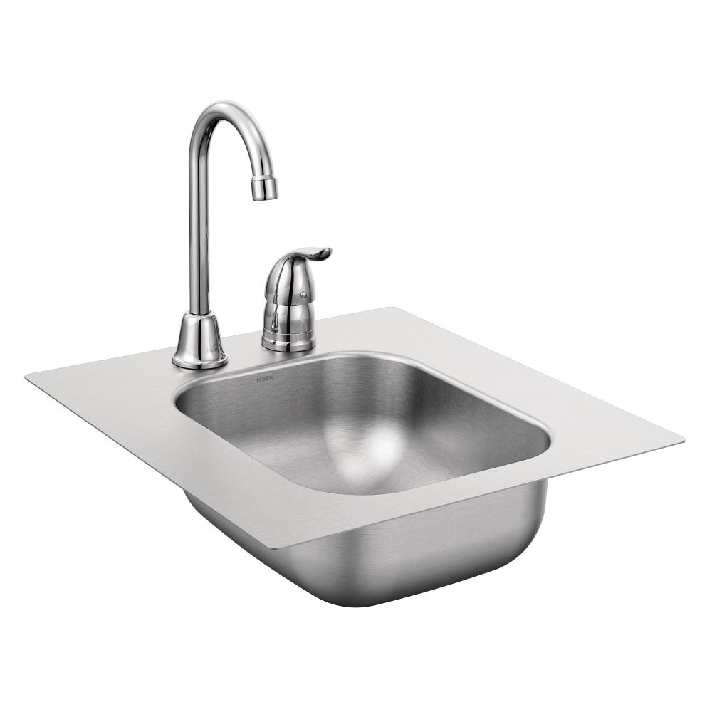 Moen 2000 Series All In One Drop In Stainless Steel 13 In 2 Hole for proportions 1000 X 1000