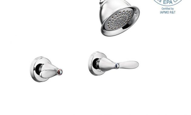 Moen Adler 2 Handle 1 Spray Tub And Shower Faucet With Valve In for proportions 1000 X 1000