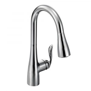 Moen Arbor Single Handle Pull Down Sprayer Kitchen Faucet With Power intended for size 1000 X 1000