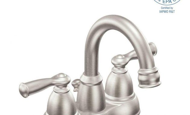 Moen Banbury 4 In Centerset 2 Handle Bathroom Faucet In Spot Resist within size 1000 X 1000