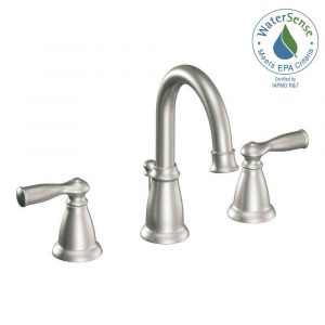 Moen Banbury 8 In Widespread 2 Handle High Arc Bathroom Faucet In for proportions 1000 X 1000