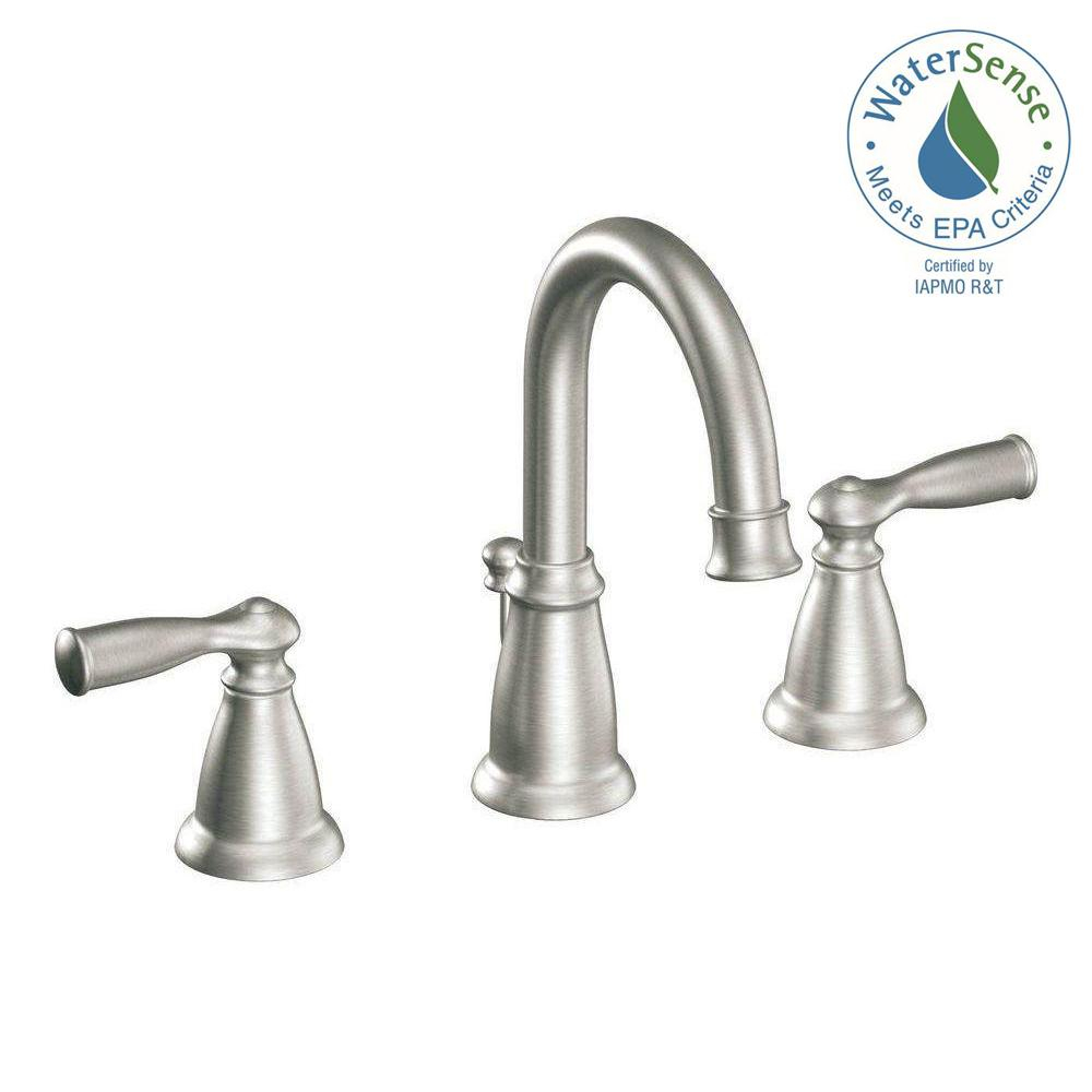 Moen Banbury 8 In Widespread 2 Handle High Arc Bathroom Faucet In for sizing 1000 X 1000