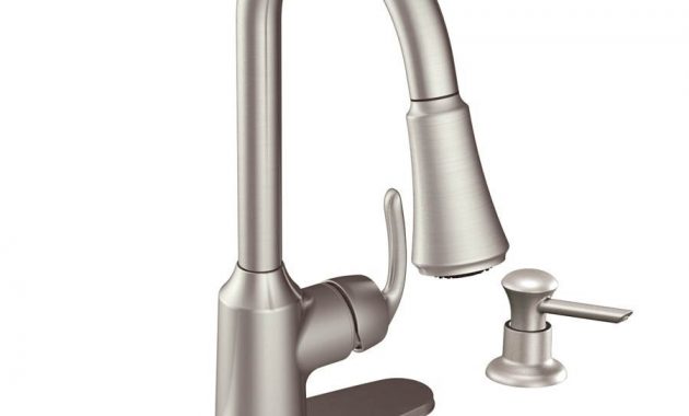 Moen Bayhill Stainless Steel One Handle Pull Down Spot Resist pertaining to size 900 X 900