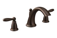 Moen Brantford 2 Handle Deck Mount Roman Tub Faucet Trim Kit In Oil in dimensions 1000 X 1000