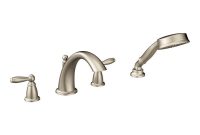 Moen Brantford 2 Handle Deck Mount Roman Tub Faucet Trim Kit With with regard to size 1000 X 1000