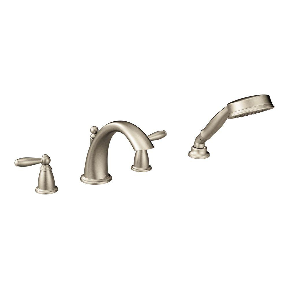 Moen Brantford 2 Handle Deck Mount Roman Tub Faucet Trim Kit With with regard to size 1000 X 1000