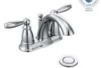 Moen Brantford 4 In Centerset 2 Handle Low Arc Bathroom Faucet In inside dimensions 1000 X 1000