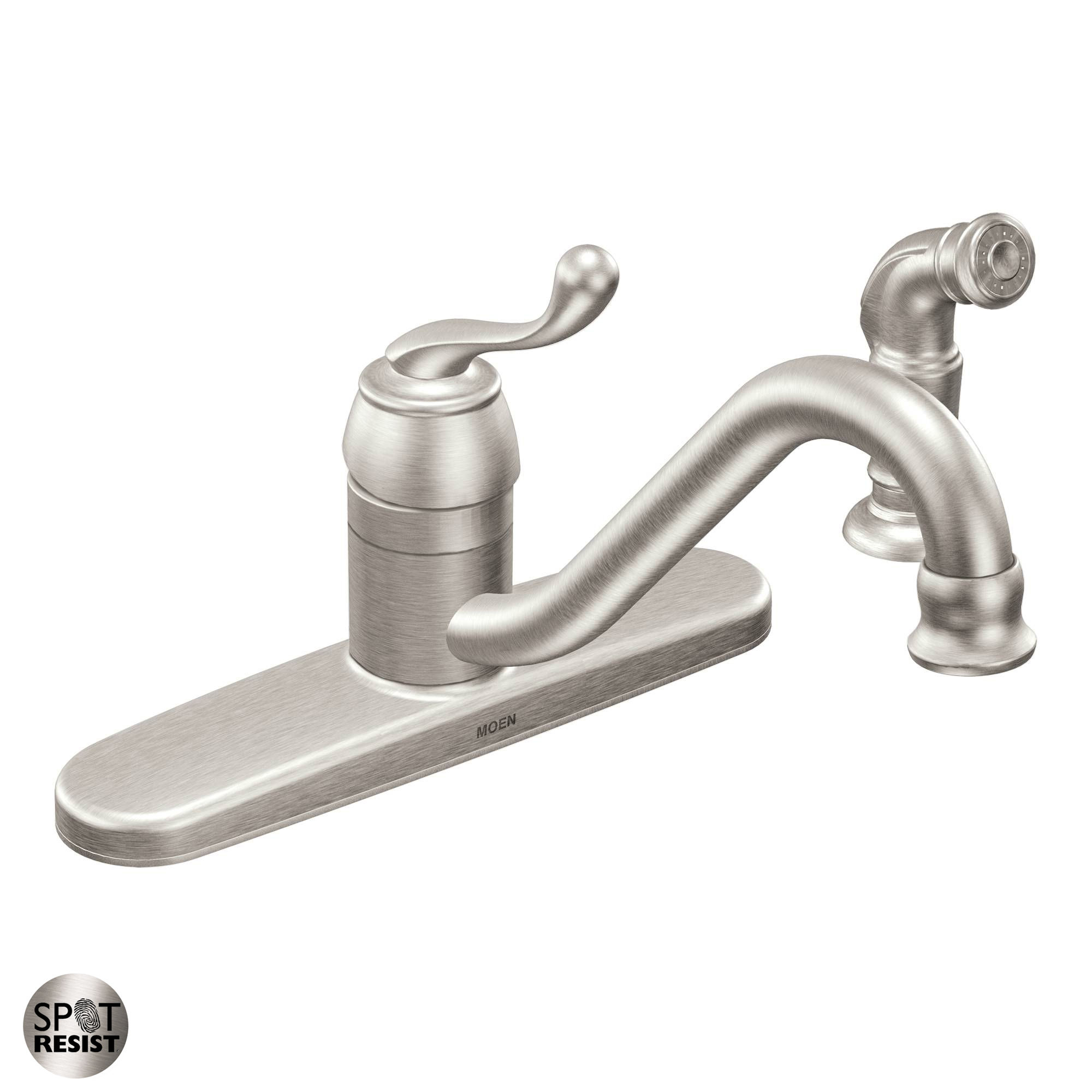Moen Ca87520srs Spot Resist Stainless Kitchen Faucet With Off Board with size 2000 X 2000