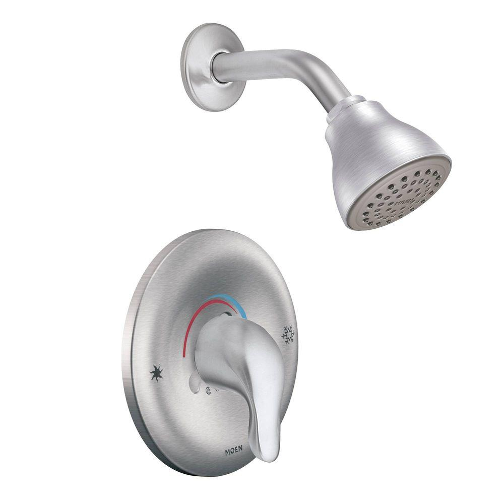 Moen Chateau Single Handle 1 Spray Shower Faucet Trim Kit In Brushed intended for dimensions 1000 X 1000