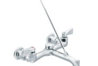 Moen Commercial 2 Handle Wall Mount Service Faucet In Chrome 8230 intended for size 1000 X 1000