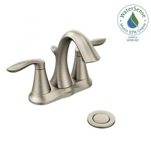 Moen Eva 4 In Centerset 2 Handle High Arc Bathroom Faucet In regarding dimensions 1000 X 1000