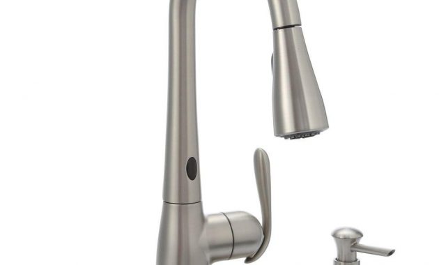 Moen Haysfield Single Handle Pulldown Sprayer Touchless Kitchen for proportions 1000 X 1000