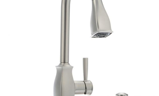 Moen Hensley Single Handle Pull Down Sprayer Kitchen Faucet With for measurements 1000 X 1000