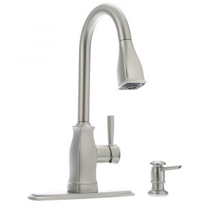 Moen Hensley Single Handle Pull Down Sprayer Kitchen Faucet With inside dimensions 1000 X 1000