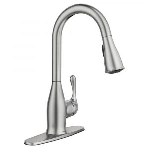 Moen Kaden Single Handle Pull Down Sprayer Kitchen Faucet With for proportions 1000 X 1000