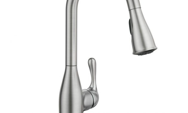 Moen Kaden Single Handle Pull Down Sprayer Kitchen Faucet With for proportions 1000 X 1000