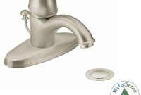 Moen Kingsley Single Hole 1 Handle Bathroom Faucet In Brushed Nickel with measurements 1000 X 1000