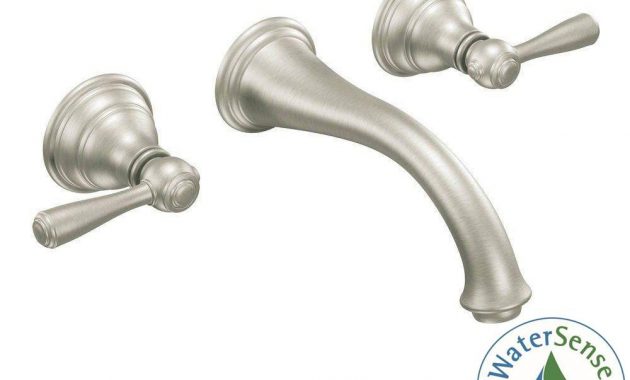 Moen Kingsley Wall Mount 2 Handle Low Arc Bathroom Faucet Trim Kit pertaining to proportions 1000 X 1000