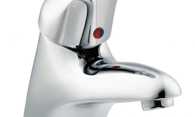 Moen M Dura Single Hole Single Handle Mid Arc Bathroom Faucet In within sizing 1000 X 1000