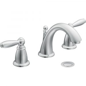 Moen T6620 Brantford Chrome Two Handle Widespread Bathroom Faucets intended for size 1000 X 1000