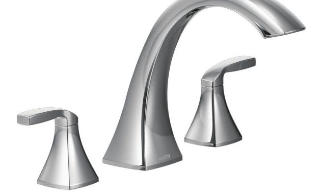 Moen Voss 2 Handle Deck Mount High Arc Roman Tub Faucet Trim Kit In with regard to dimensions 1000 X 1000