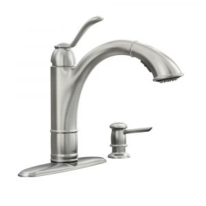 Moen Walden Single Handle Pull Out Sprayer Kitchen Faucet With for proportions 1000 X 1000