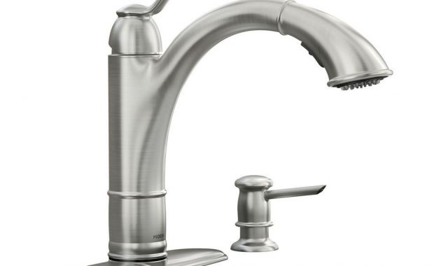 Moen Walden Single Handle Pull Out Sprayer Kitchen Faucet With for proportions 1000 X 1000