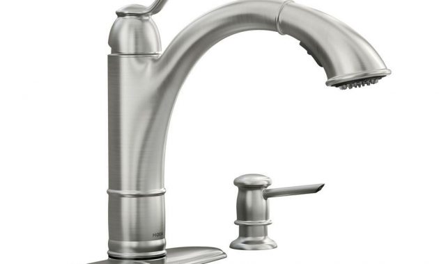 Moen Walden Single Handle Pull Out Sprayer Kitchen Faucet With throughout proportions 1000 X 1000