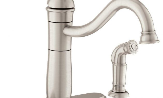 Moen Walden Single Handle Standard Kitchen Faucet With Side Sprayer with sizing 1000 X 1000