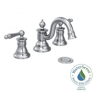 Moen Waterhill 8 In Widespread 2 Handle High Arc Bathroom Faucet regarding sizing 1000 X 1000