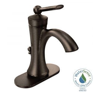 Moen Wynford Single Hole 1 Handle High Arc Bathroom Faucet In Oil intended for sizing 1000 X 1000