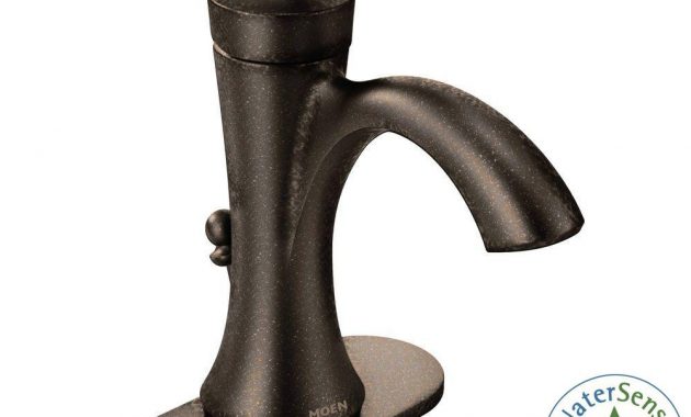 Moen Wynford Single Hole 1 Handle High Arc Bathroom Faucet In Oil intended for sizing 1000 X 1000