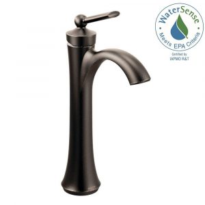 Moen Wynford Single Hole Single Handle Vessel Bathroom Faucet In Oil regarding proportions 1000 X 1000