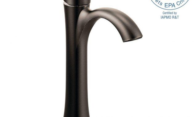 Moen Wynford Single Hole Single Handle Vessel Bathroom Faucet In Oil regarding proportions 1000 X 1000