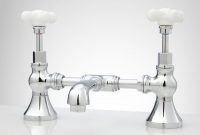 Monroe Bridge Bathroom Faucet Small Porcelain Cross Handles Bathroom in sizing 1500 X 1500