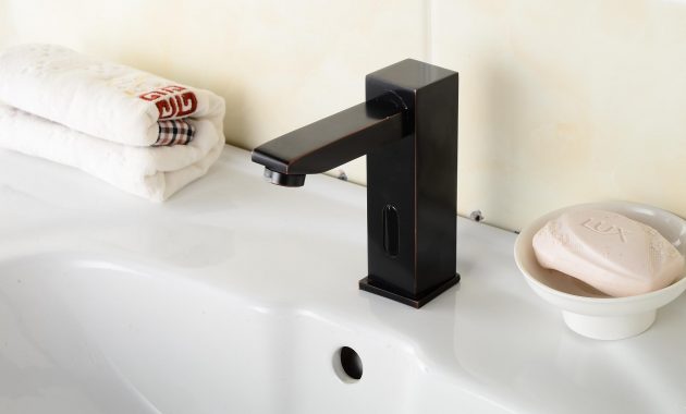 Oil Rubbed Bronze Bathroom Sink Tap With Automatic Sensor Fa0116r throughout proportions 1972 X 1306